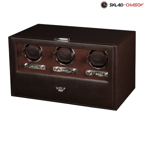 Шкатулка для автоподзавода 3-х часов Wolf 460806 фото
