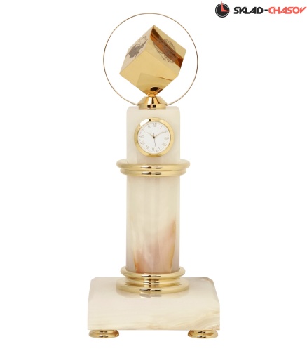 Настольные часы - колонна "Символ власти" (Оникс) фото