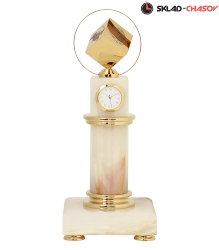 Настольные часы - колонна "Символ власти" (Оникс) фото