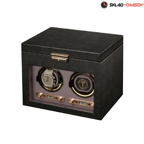 Шкатулка для автоподзавода 2-х часов и хранения BADGE 02SE фото