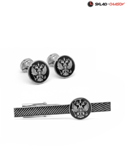Запонки и Зажим для галстука "Президент" 55804-558004кк фото