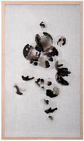 Панно настенное "Капли росы 2" чёрное фото
