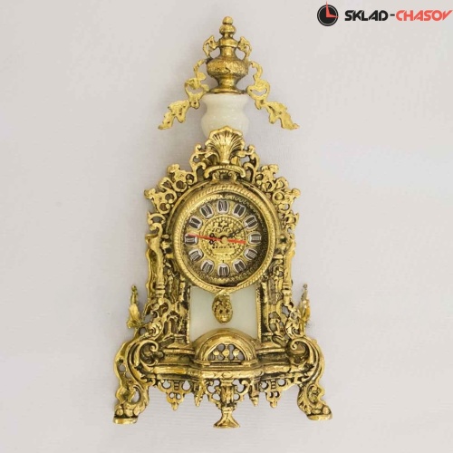 Бронзовые часы RB Конт белые фото