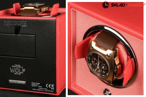 Шкатулка для автоподзавода 1-х часов Wolf 455242 фото фото 2