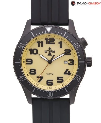 Часы "ШТУРМ" 75905096кк кварцевые на каучуковом ремне фото