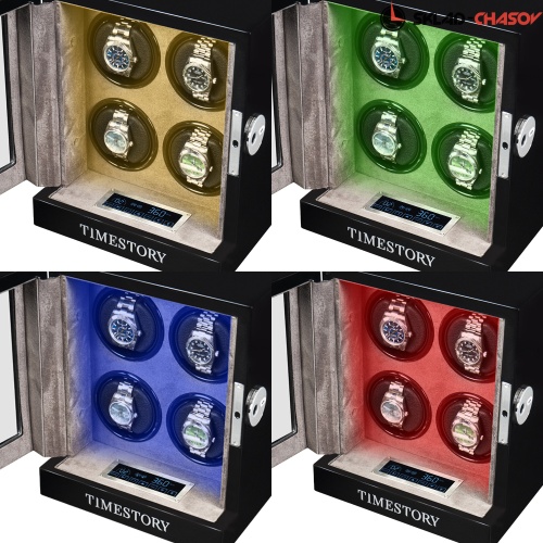 Шкатулка для автоподзавода 4-х часов с отпечатком AVAIL 04I фото фото 7