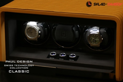 Шкатулка для подзавода 3-х часов Classic3-LBG фото фото 2