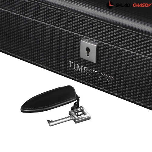 Шкатулка для хранения 12-ти часов CARBON 012VB фото фото 4