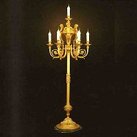 Бронзовый торшер Parsa FL3127/6+1 фото