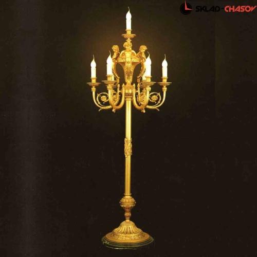Бронзовый торшер Parsa FL3127/6+1 фото