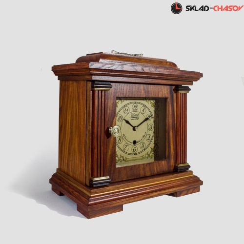 Часы Каминные механические 5-ЧМ Красное дерево фото