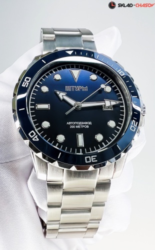 Часы "ШТУРМ" 75983372кк на браслете механические с автоподзаводом фото фото 8