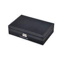 Шкатулка для хранения 8-ми часов и украшений LEATHER 08J фото