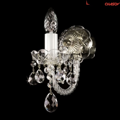 Art Glass KARIN I. FULL CUT ST WHITE NICKEL CE фото