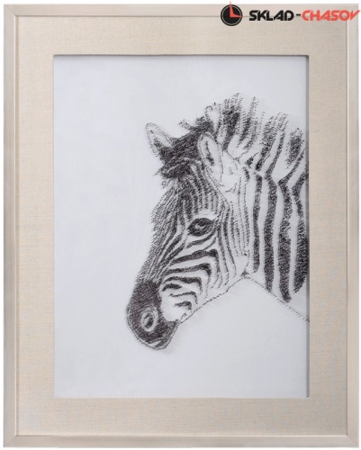 Панно из металла "Зебра" фото
