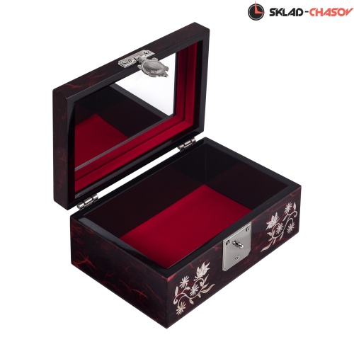 Шкатулка "Бабочки" красная HAB-NB2 фото фото 2