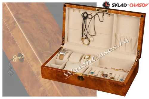 Шкатулка для хранения украшений и 3-х часов TG103YC фото фото 3