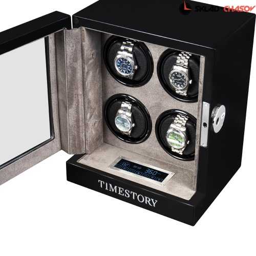 Шкатулка для автоподзавода 4-х часов с отпечатком AVAIL 04I фото фото 5