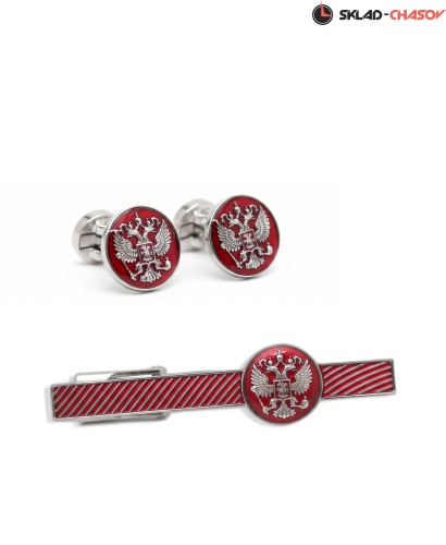 Запонки и Зажим для галстука "Президент" 55805-558005кк фото