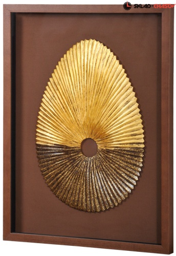 Панно золотистое "Яйцо Фаберже" фото фото 2