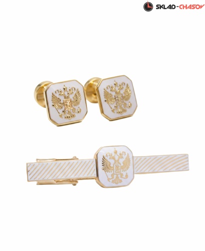 Запонки и Зажим для галстука "Президент" 54562-545062кк фото