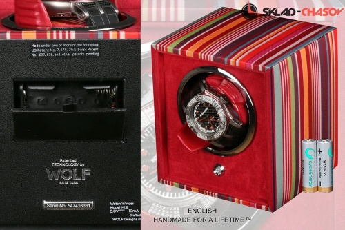 Шкатулка для автоподзавода 1-х часов Wolf 462214 фото фото 3