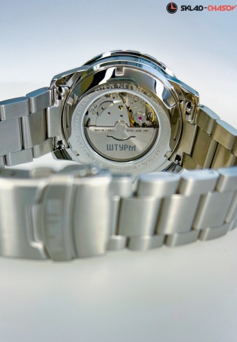 Часы "ШТУРМ" 75983374кк на браслете механические с автоподзаводом фото фото 9