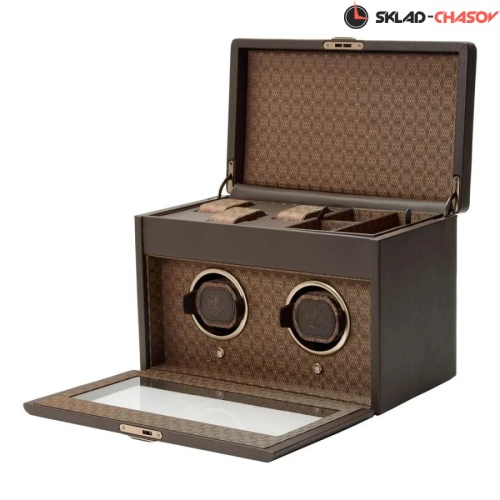 Шкатулка для автоподзавода 2-х часов WOLF 190406 фото фото 2