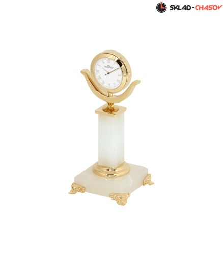 НАСТОЛЬНЫЕ ЧАСЫ "ПЬЕДЕСТАЛ" (оникс) фото фото 2