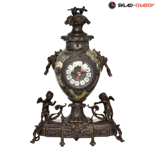 Бронзовые часы с канделябрами Real Bronze C3125ABBS фото фото 3