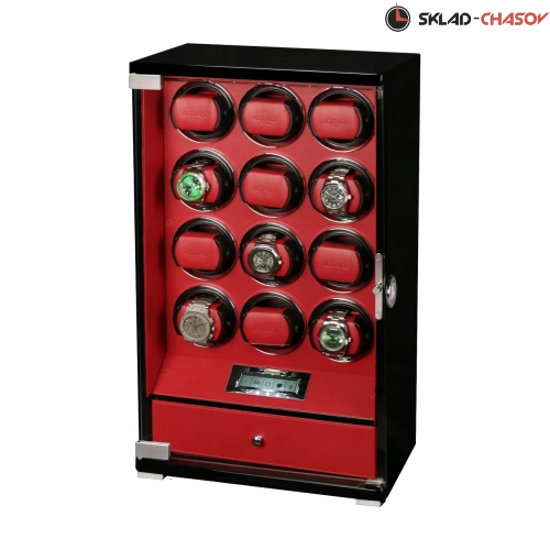 Шкатулка для автоподзавода 12-ти часов D12-BRF-FL фото