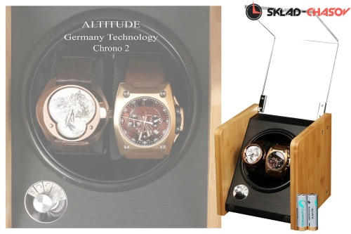 Шкатулка для автоподзавода 2-x часов C1702ZM-B фото фото 2