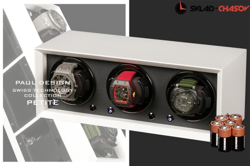 Шкатулка Paul Design для подзавода 3-х часов PETITE 3 W фото фото 3