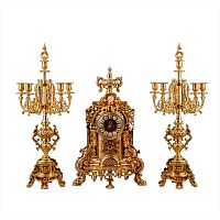 Бронзовые часы с канделябрами Lampa C 140 фото