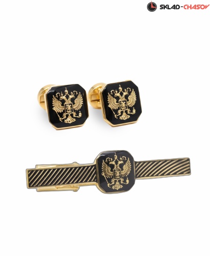 Запонки и Зажим для галстука "Президент" 54564-545064кк фото