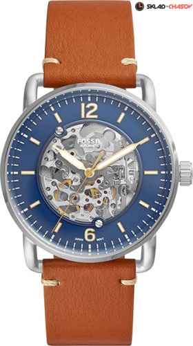 Fossil Commuter Automatic Brown Luggage Watch ME3159 фото