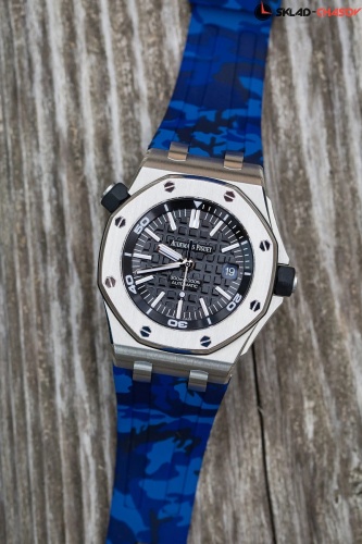 Ремешок Для Часов Blue Camo Ap Diver 42mm Strap фото фото 2