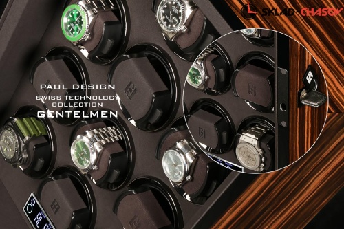 Шикарная шкатулка для автоподзавода 12 часов Gentlemen 12 MAC N фото фото 6