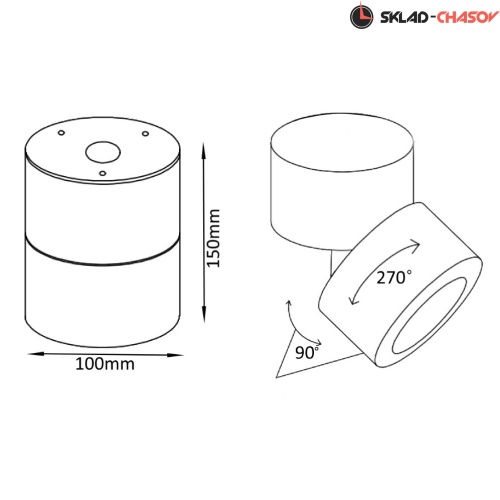 Светодиодный спот Crystal Lux CLT 412С BL фото фото 2