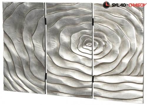 Панно серебристое "Розы" фото фото 2