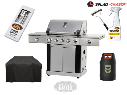 Комплект-минимум: Газовый гриль Esprit Pro и инструменты фото