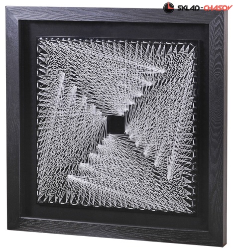 Панно с шёлковыми нитями "Кометы квадрат" фото фото 2