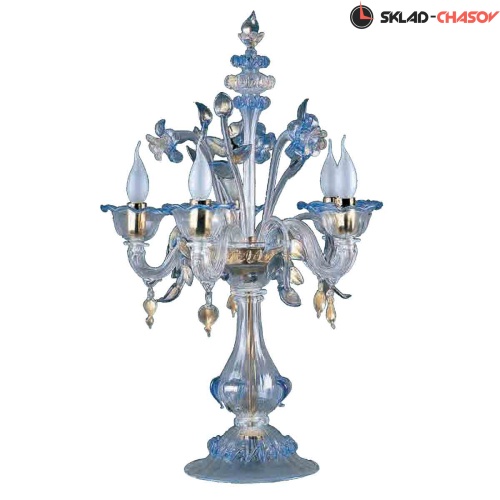 Светильник Arte di Murano 6623/FL5 Cristallo Blu Oro фото