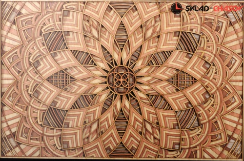 Панно деревянное "Волшебный ковёр" фото фото 3