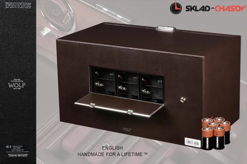 Шкатулка для автоподзавода 3-х часов Wolf 460806 фото фото 4